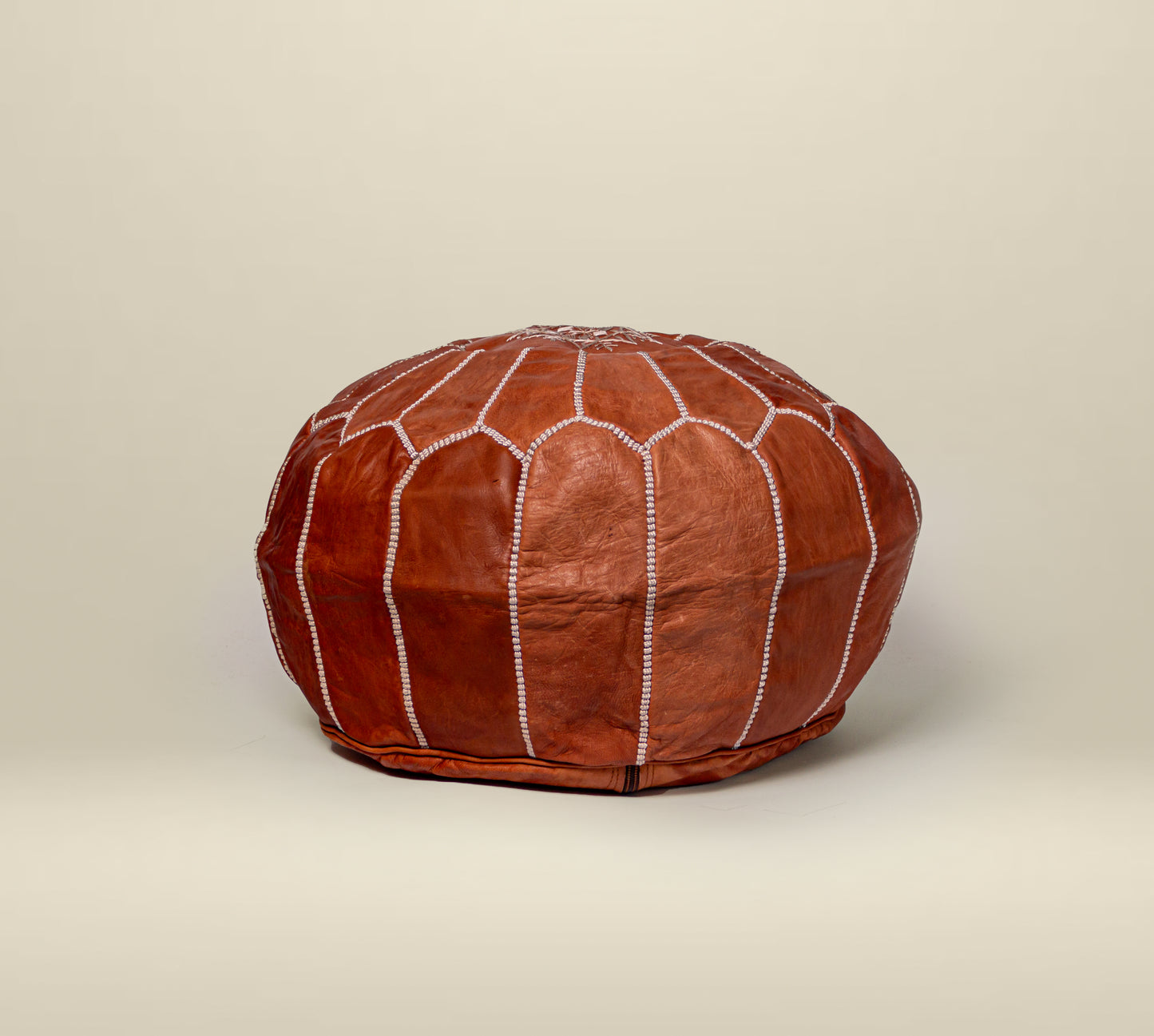 MOROCCAN LEATHER POUF