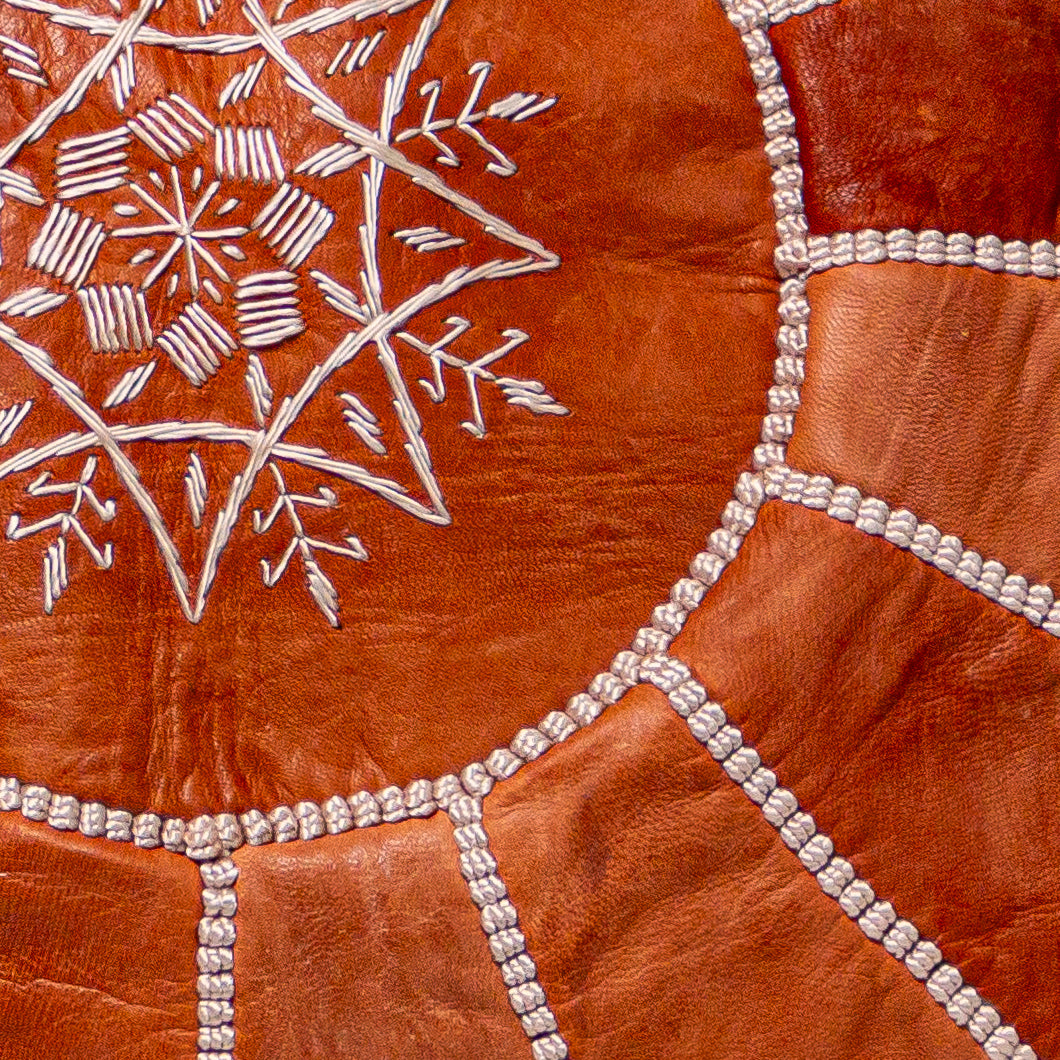 MOROCCAN LEATHER POUF