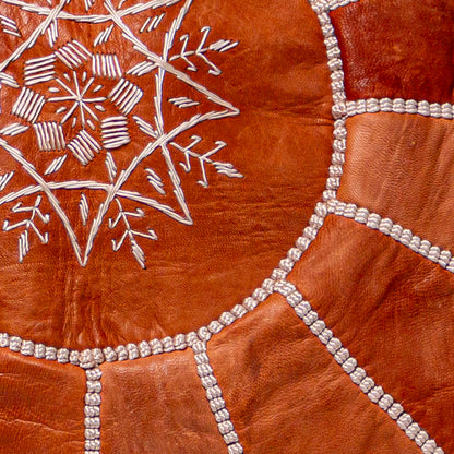 MOROCCAN LEATHER POUF
