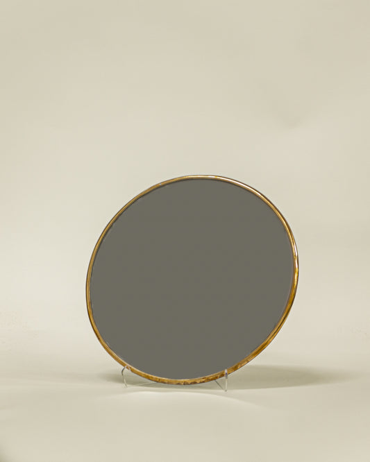 ROUND MIRROR GOLD - SMALL