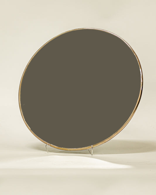ROUND MIRROR SILVER - MEDIUM