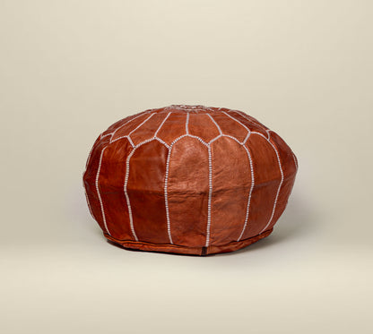 MOROCCAN LEATHER POUF