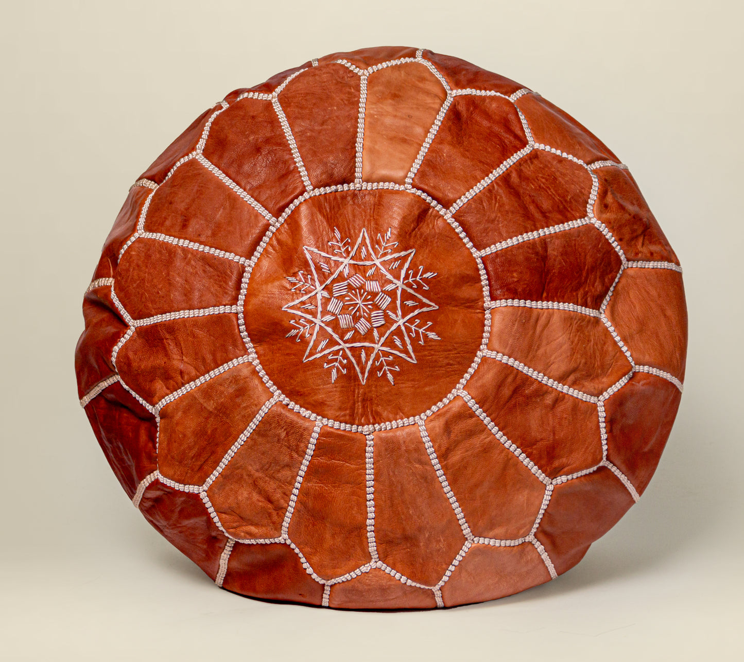 MOROCCAN LEATHER POUF