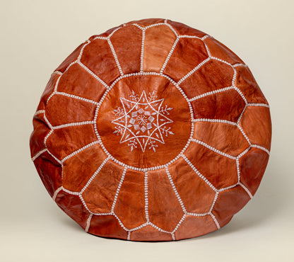 MOROCCAN LEATHER POUF