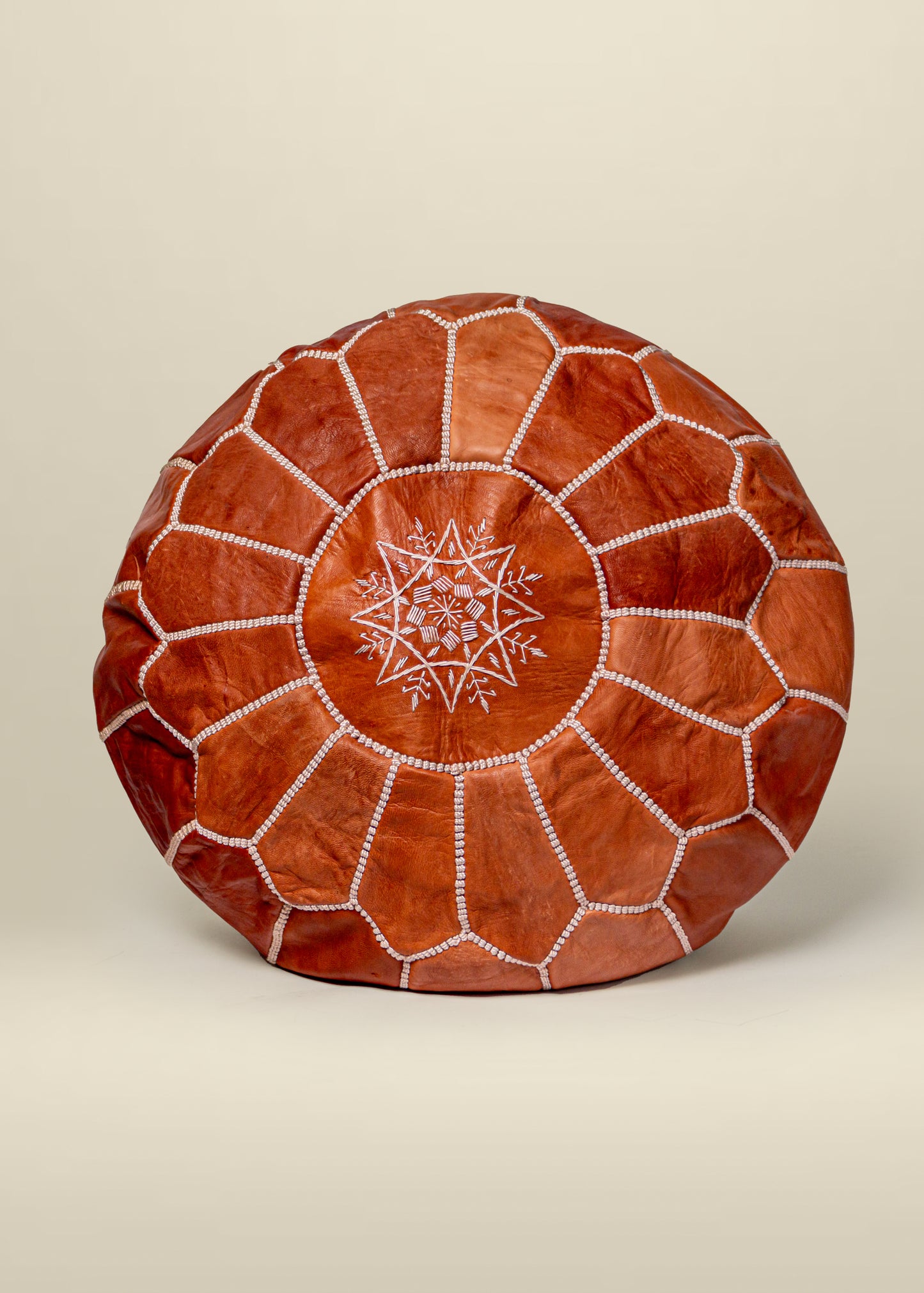 MOROCCAN LEATHER POUF